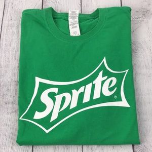 Vintage GILDAN Men's Sprite Retro Logo Short Sleeve Shirt